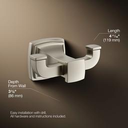 Kohler | Riff | Robe Hook - Vibrant Brushed Nickel - image 3