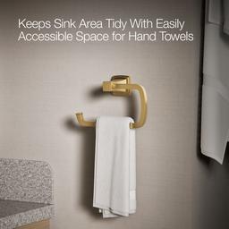 Kohler | Riff | Towel Ring - Vibrant Brushed Moderne Brass - image 4