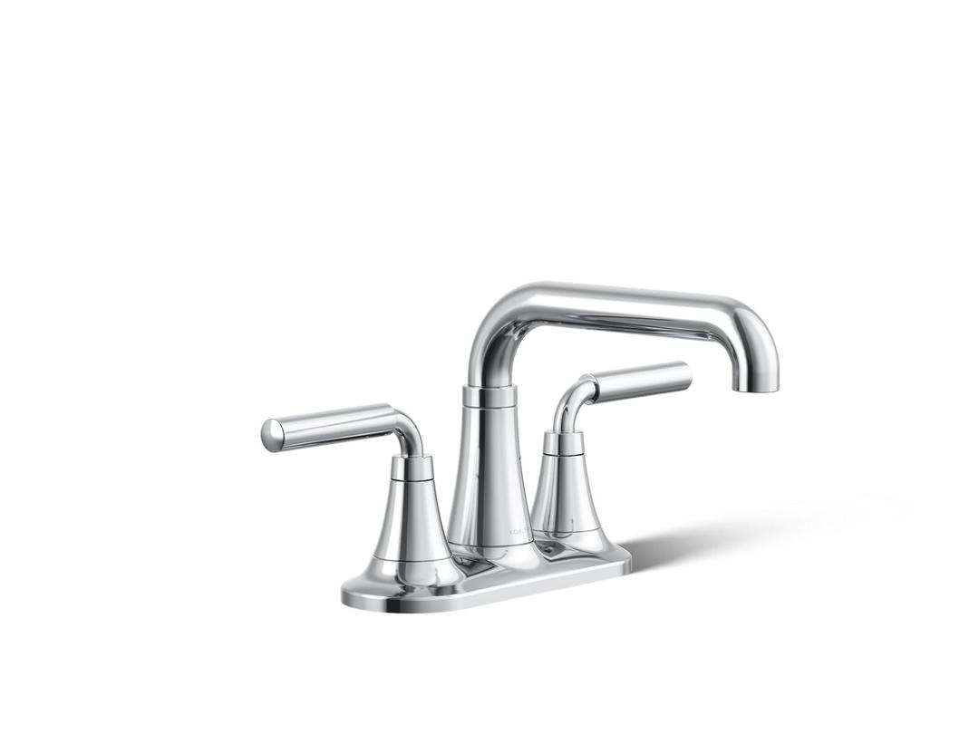 Kohler | Tone | Centerset Bathroom Sink Faucet - Polished Chrome by Kohler