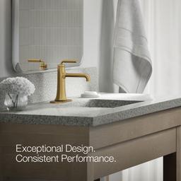 Kohler | Tone | Single Handle Faucet - Vibrant Brushed Moderne Brass - image 4