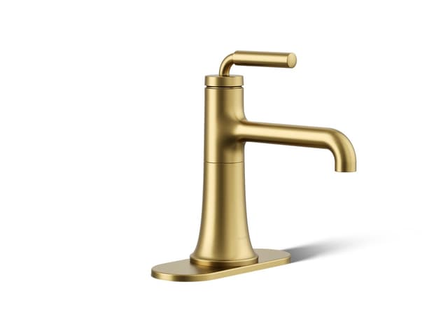 Kohler | Tone | Single Handle Faucet - Vibrant Brushed Moderne Brass
