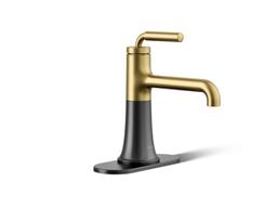 Kohler | Tone | Single Handle Faucet - Matte Black With Brushed Moderne Brass - image 1