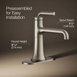 Kohler | Tone | Single Handle Faucet - Vibrant Brushed Nickel - image 3