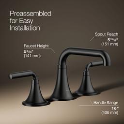 Kohler | Tone | Bathroom Sink Faucet - Matte Black - image 3