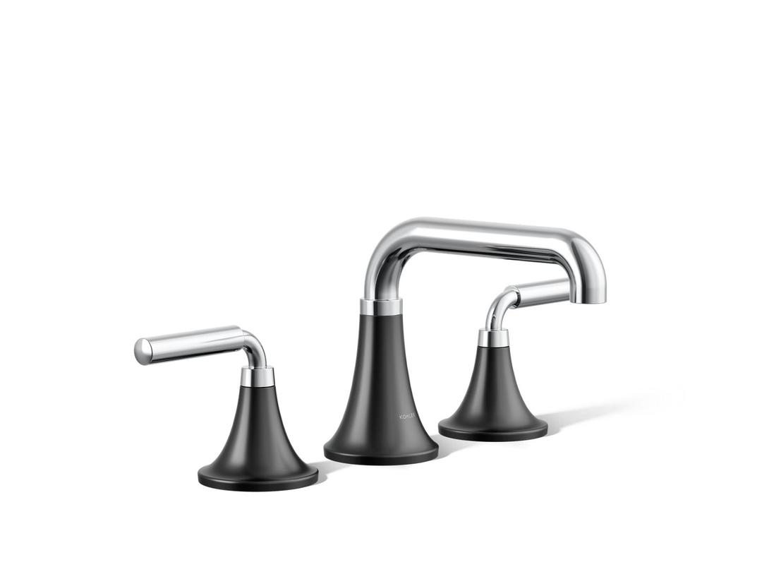 Kohler | Tone | Bathroom Sink Faucet - Polished Chrome With Matte Black by Kohler