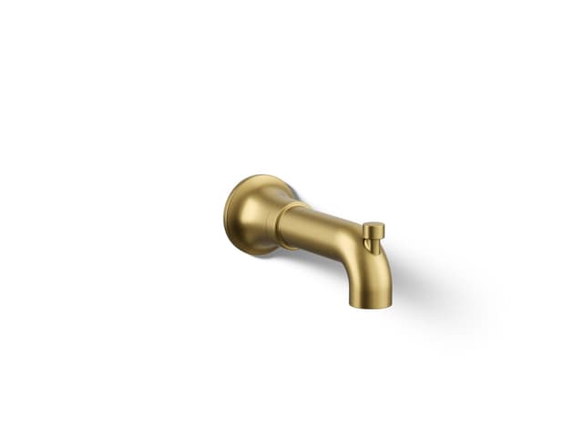 Kohler | Tone | Wall Mounted Tub Filler - Vibrant Brushed Moderne Brass