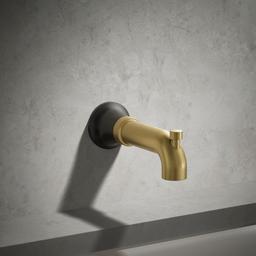 Kohler | Tone | Tub Spout - Matte Black With Brushed Moderne Brass - image 2