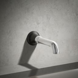 Kohler | Tone | Wall Mounted Tub Filler - Polished Chrome With Matte Black - image 2