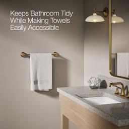 Kohler | Tone | Towel Bar - Vibrant Brushed Moderne Brass - image 4