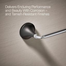 Kohler | Tone | Towel Bar - Polished Chrome With Matte Black - image 4