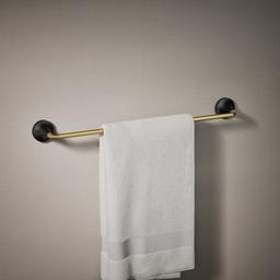 Kohler | Tone | Towel Bar - Matte Black With Brushed Moderne Brass - image 2