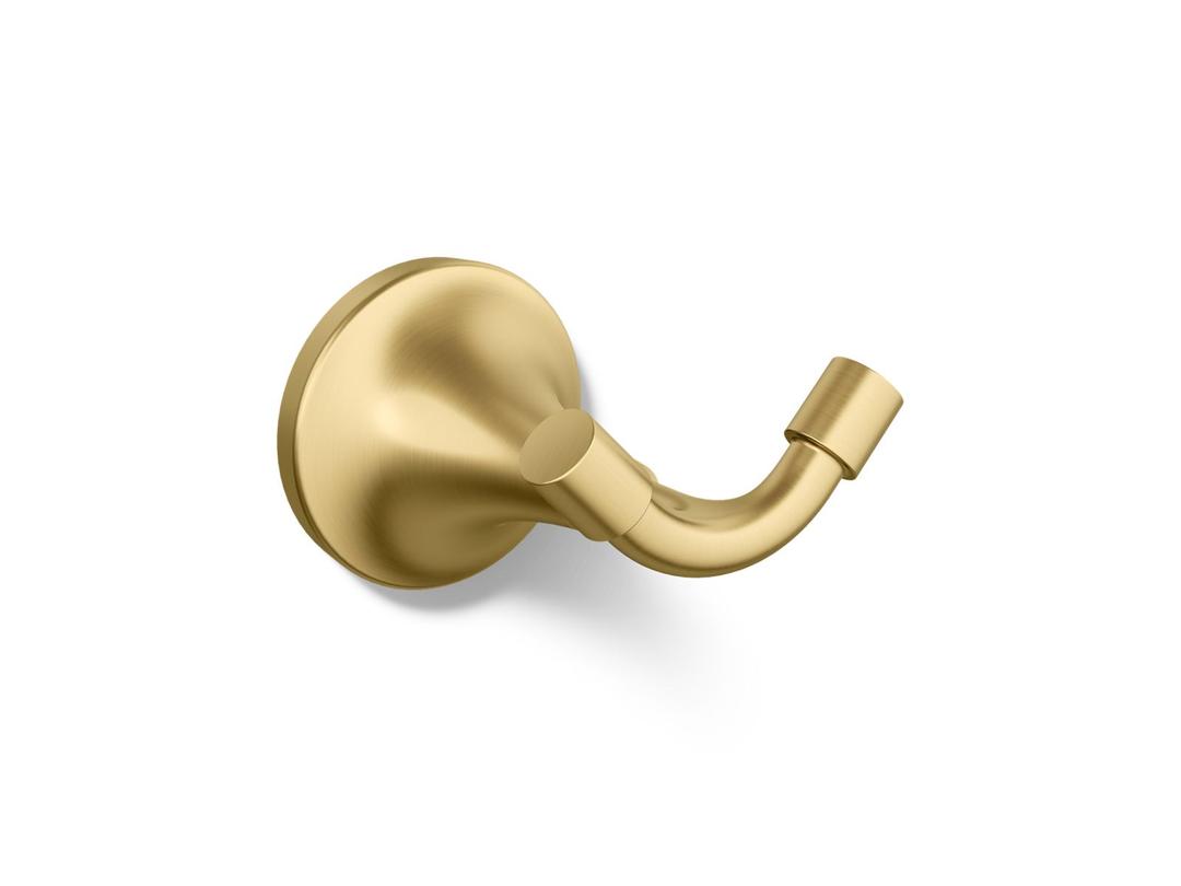 Kohler | Tone | Robe Hook - Vibrant Brushed Moderne Brass by Kohler