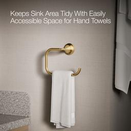 Kohler | Tone | Towel Ring - Vibrant Brushed Moderne Brass - image 4