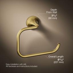 Kohler | Tone | Towel Ring - Vibrant Brushed Moderne Brass - image 3