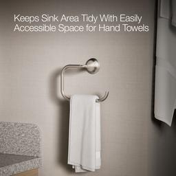 Kohler | Tone | Towel Ring - Vibrant Brushed Nickel - image 4