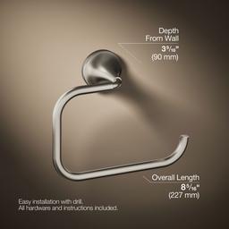 Kohler | Tone | Towel Ring - Vibrant Brushed Nickel - image 3