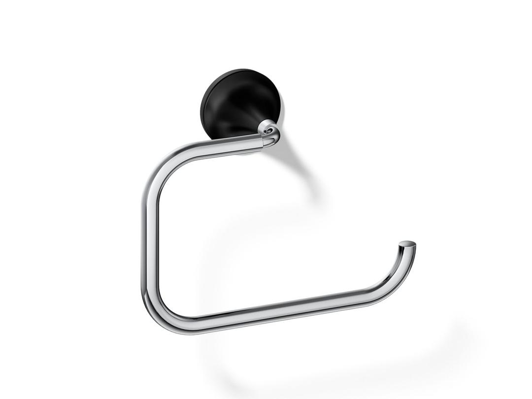 Kohler | Tone | Towel Ring - Polished Chrome With Matte Black by Kohler