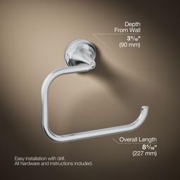 Kohler | Tone | Towel Ring - Polished Chrome - image 3