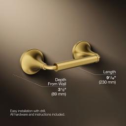 Kohler | Tone | Toilet Paper Holder - Vibrant Brushed Moderne Brass - image 3