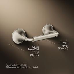 Kohler | Tone | Toilet Paper Holder - Vibrant Brushed Nickel - image 3