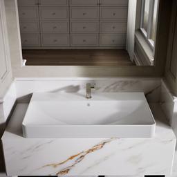 Vox 35-1/2'' rectangular vessel bathroom sink - image 9