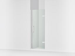 Kohler ComposedE Frameless pivot shower door, 71-5/8'' H x 27-5/8 - 28-3/8'' W, with 3/8'' thick Crystal Clear glass - Bright Polished Silver - image 1