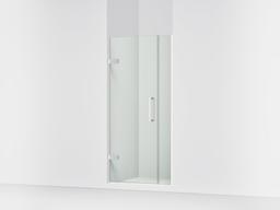 Kohler ComposedE Frameless pivot shower door, 71-9/16'' H x 33-5/8 - 34-3/8'' W, with 3/8'' thick Crystal Clear glass - Bright Polished Silver - image 1