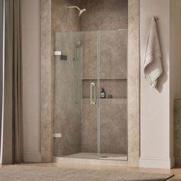 Kohler ComponentsE 71-3/4'' H pivot shower door with 3/8''-thick glass - Anodized Brushed Nickel - image 2