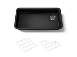 Kohler Cairn 33'' undermount single-bowl kitchen sink - Matte Black - image 1