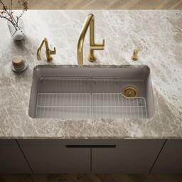 Kohler Cairn 33'' undermount single-bowl kitchen sink - Matte Taupe - image 2