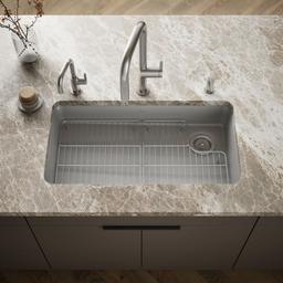 Kohler Cairn 33'' undermount single-bowl kitchen sink - Matte Grey - image 2