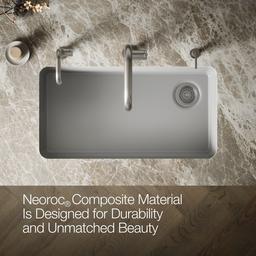 Kohler Cairn 33'' undermount single-bowl kitchen sink - Matte Grey - image 4