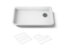 Kohler Cairn 33'' undermount single-bowl kitchen sink - Matte White - image 1