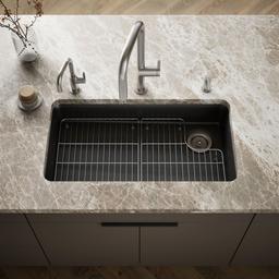 Kohler Cairn 33'' undermount single-bowl kitchen sink - Matte Graphite - image 2