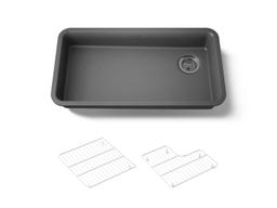 Kohler Cairn 33'' undermount single-bowl kitchen sink - Matte Graphite - image 1