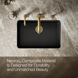 Kohler Cairn 27-1/2'' undermount single-bowl kitchen sink - Matte Black - image 4