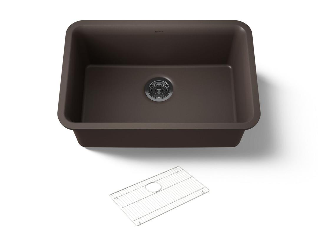 Kohler Cairn 27-1/2'' undermount single-bowl kitchen sink - Matte Brown by Kohler