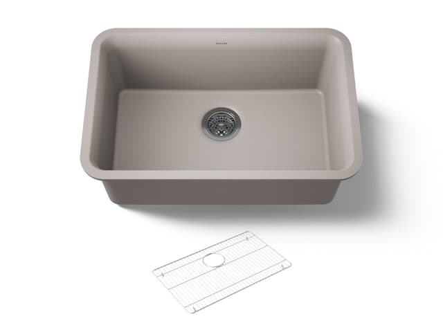 Kohler Cairn 27-1/2'' undermount single-bowl kitchen sink - Matte Taupe
