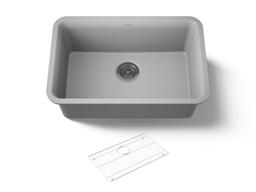 Kohler Cairn 27-1/2'' undermount single-bowl kitchen sink - Matte Grey - image 1