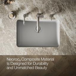 Kohler Cairn 27-1/2'' undermount single-bowl kitchen sink - Matte Grey - image 4