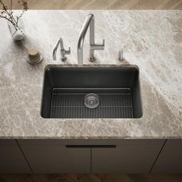 Kohler Cairn 27-1/2'' undermount single-bowl kitchen sink - Matte Graphite - image 2