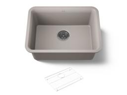 Kohler Cairn 24-1/2'' undermount single-bowl kitchen sink - Matte Taupe - image 1