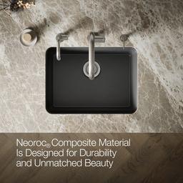 Kohler Cairn 24-1/2'' undermount single-bowl kitchen sink - Matte Graphite - image 4