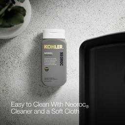 Kohler Kennon 33'' top-/undermount double-bowl kitchen sink - Matte Black - image 4