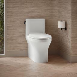 Kohler Spacity One-Piece Compact Elongated Toilet With Skirted Trapway 1.28 Gpf - White - image 2