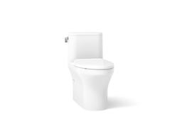 Kohler Spacity One-Piece Compact Elongated Toilet With Skirted Trapway 1.28 Gpf - White - image 1