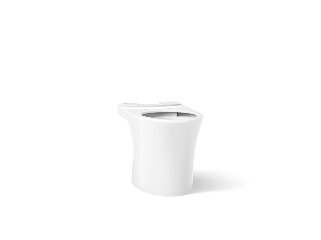Kohler Veil Elongated toilet bowl with skirted trapway - White by Kohler
