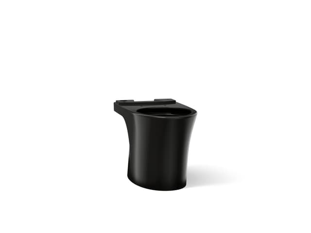 Kohler Veil Elongated toilet bowl with skirted trapway - Black