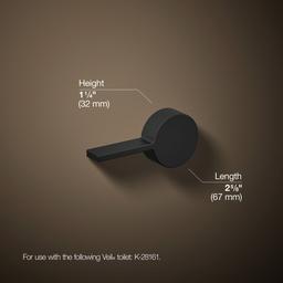 Kohler Veil Left-hand trip lever - Matte Black - image 3