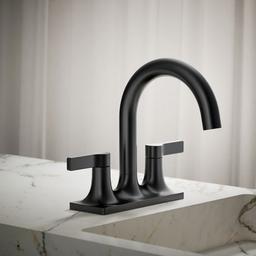 Kohler Venza Centerset bathroom sink faucet, 0.5 gpm - Matte Black - image 2
